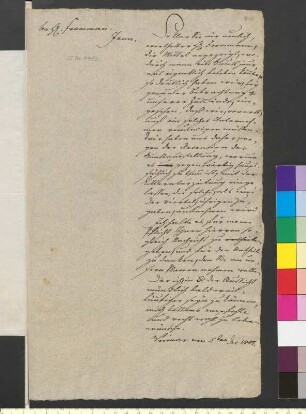 Brief von Goethe, Johann Wolfgang von an Frommann, Carl Friedrich Ernst