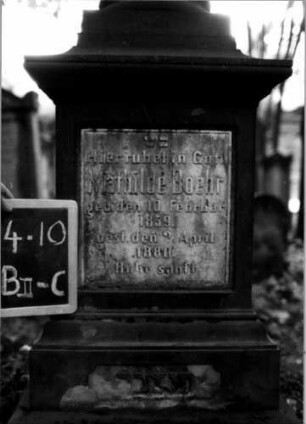 Grabstein B II C/4/10 (Detailaufnahme)