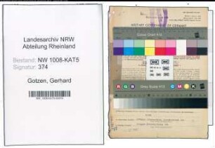 Entnazifizierung Gerhard Gotzen , geb. 07.05.1910 (Bahninspektor)