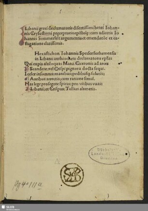 [Stempel] Zittauer Ratsbibliothek
