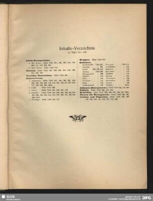 Inhalts-Verzeichnis zu Tafel 101-130