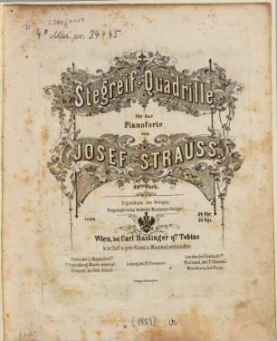 Stegreif-Quadrille : für d. Pianoforte ; 80. tes Werk