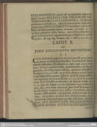 Caput II. De Iuris Ecclesiastici Definitione