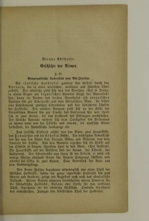 Vierter Abschnitt. Geschichte der Römer