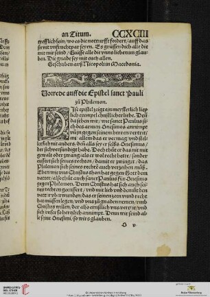 Vorrede auff die Epistel sanct Pauli zu Philemon