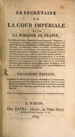 Le secrétaire de la cour impériale
