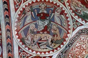 südliche Gewölbekappe — Bildfeld: Deesis mit dem Jüngsten Gericht