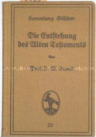 Abhandlung über die Entstehung des Alten Testaments