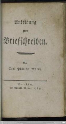 Anleitung zum Briefschreiben