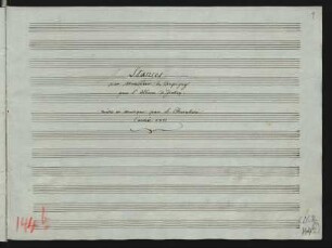 Le dieu brilliant du gout vent regler son empire; V, pf (harp); D-Dur