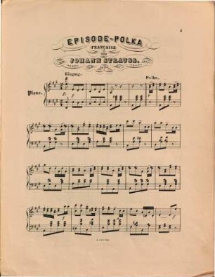 Episode : Polka française ; op. 296