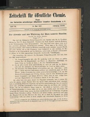 Heft IX, Jahrgang XXIII
