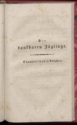 [Sechstes Stück]