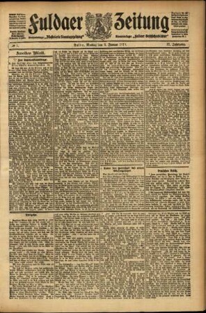 Zweite Ausgabe vom Montag, den 03. Januar 1910.