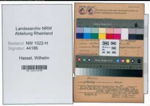 Entnazifizierung Wilhelm Hassel , geb. 28.05.1875 ()