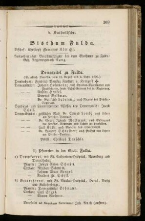 Bisthum Fulda.