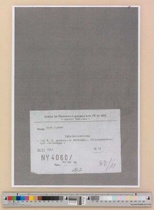 Von K. Eisner gesammelte Broschüren, Zeitungen und Zeitungsmeldungen: Bd. 11