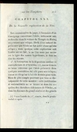 Chapitre XXX. De la Nouvelle Explication de la Téte.
