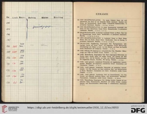 Keramik (Nr. 184-194)