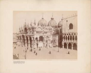 San Marco und Palazzo Ducale (Dogenpalast), Venedig: Seitenansicht vom Markusplatz aus