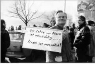 Demonstration des Künstlerverbandes Berlin