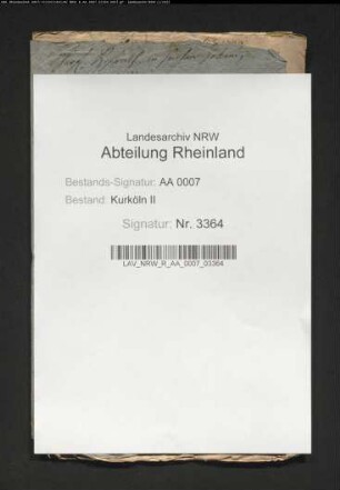 Den kurfürstlichen Privilegien widersprechende Appellation des Johann Jakob Vering