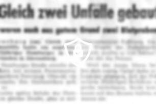 Gleich zwei Unfälle gebaut