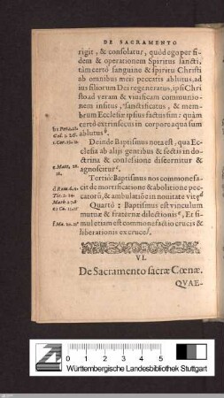 De sacramento sacrae coenae [Abendmahl]