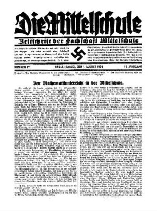 Der Mathematikunterricht in der Mittelschule