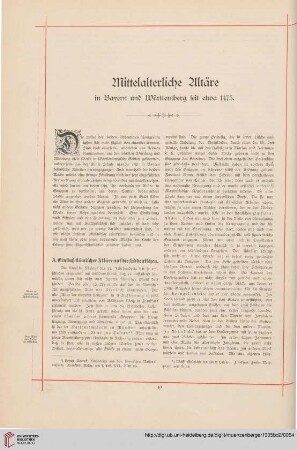 A. Einfluß flämischer Altäre auf die Süddeutschen