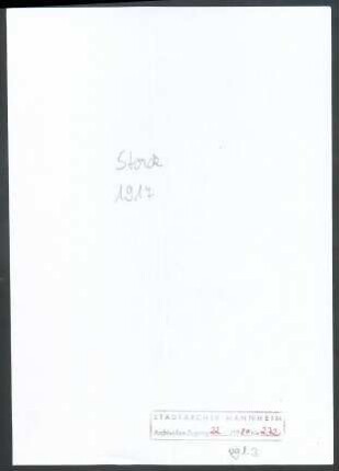 Storck, W[illy] [Friedrich], Karlsruhe, an Wichert