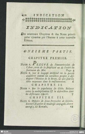 Indication Des Nouveaux Chapitres