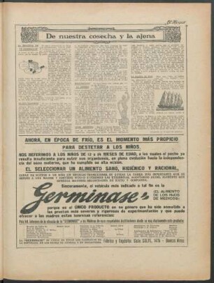 De nuestra cosecha y la ajena