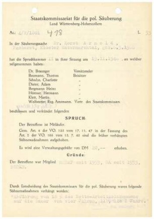 Arnold, Horst, Dr.