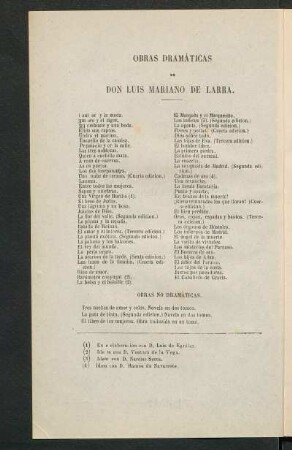 Obras dramáticas de Don Luis Mariano de Larra