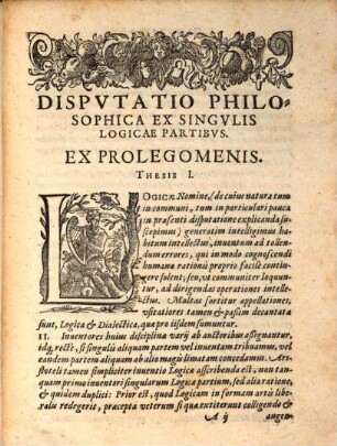Philosophica ex logicis disputatio