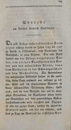 Vorrede zu dieser neuen Auflage