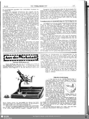 Aus der Werkstatt