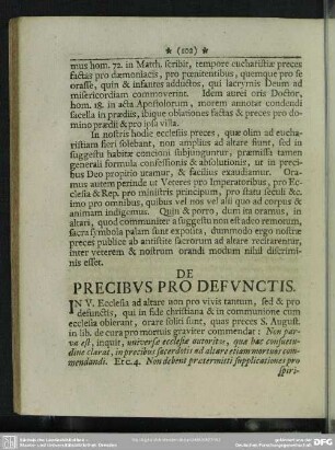De Precibus Pro Defunctis