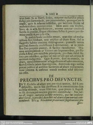 De Precibus Pro Defunctis