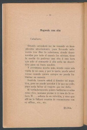 Negando una cita