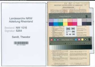 Entnazifizierung Theodor Van De Sandt , geb. 14.09.1899 (Strassenwaerter)
