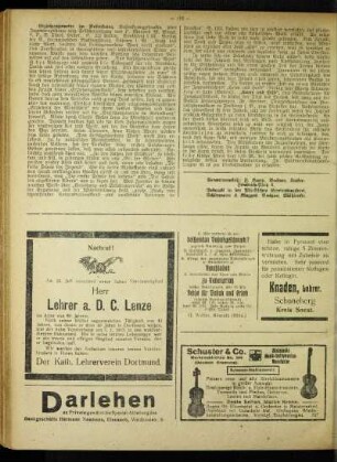 Nachruf! : Herr Lehrer a. D. C. Lenze