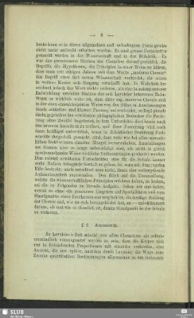 § 2. Atomistik