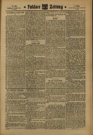 Zweite Ausgabe vom Donnerstag, den 29. Dezember 1910.