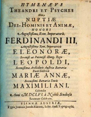 Hymenaeus Theandri et Psyches
