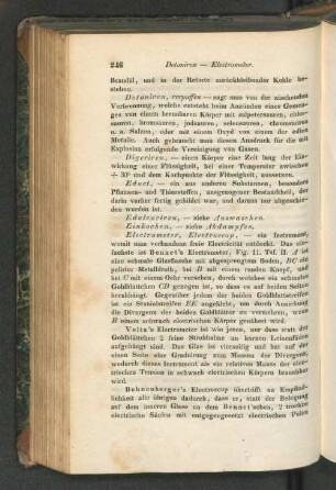 Educt Edulcoriren, - siehe Auswaschen. Einkochen, - siehe Abdampfen.