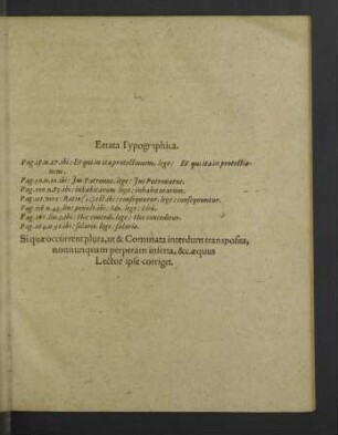 Errata Typographica.