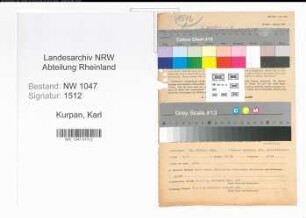 Entnazifizierung Karl Kurpan , geb. 25.02.1885 (Beamter)