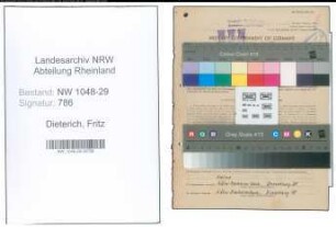 Entnazifizierung Fritz Dieterich , geb. 28.09.1910 (Beamter)